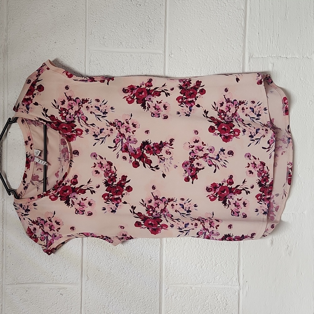 Elle Pink and Purple Floral Blouse